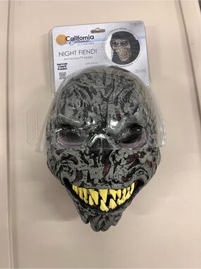 California Costumes Night Fiend Ani-Motion Mask - Gray, Purple, Yellow